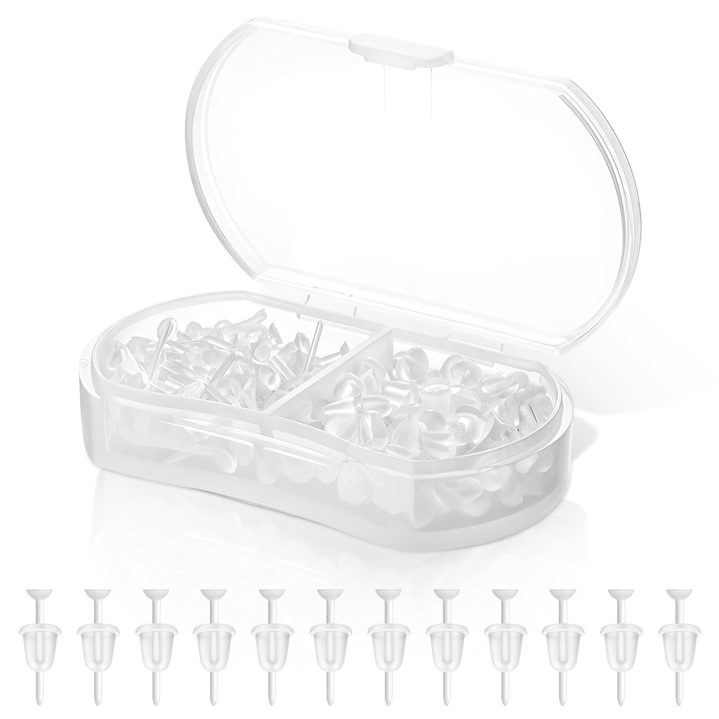 MAYCREATE 100Pcs Clear Earrings for Sports, Plastic Earrings for Women Kids, with Earbacks, Ear Piercings Retainers, Invisible Stud Earrings and Soft Rubber Earring Backs Kit for Sensitive Ears MAYCREATE 100Pcs Clear Earrings for Sports, Plastic Earrings for Women Kids, with Earbacks, Ear Piercings Retainers, Invisible Stud Earrings and Soft Rubber Earring Backs Kit for Sensitive Ears